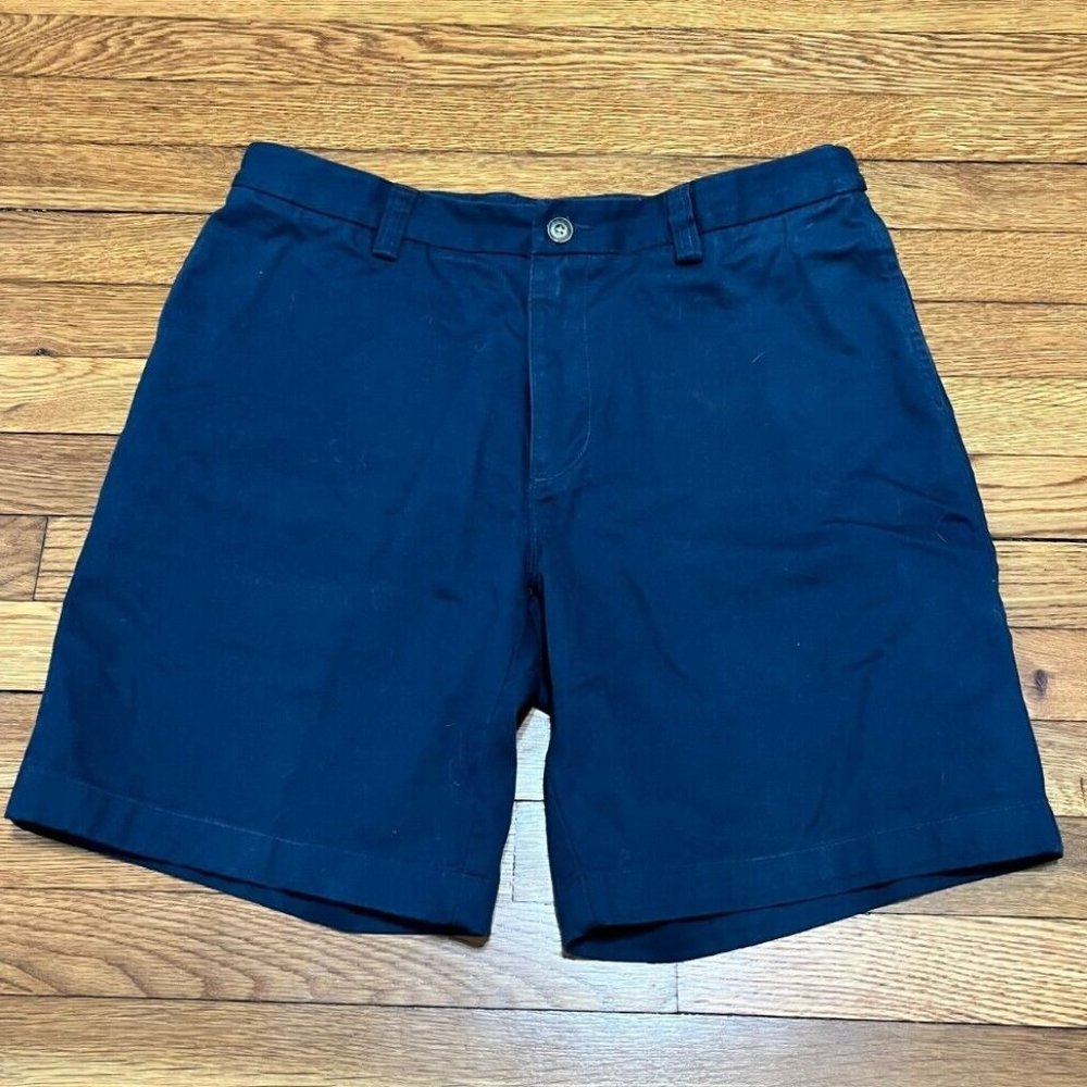 Duluth Trading Co Carpenter Shorts Men Size 34 Inseam 9" Blue Chino Flat Front